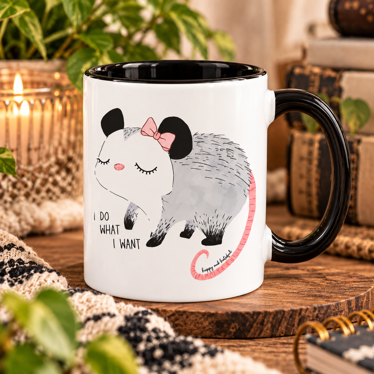 Possum O’Blossom “I Do What I Want” 11 oz Mug