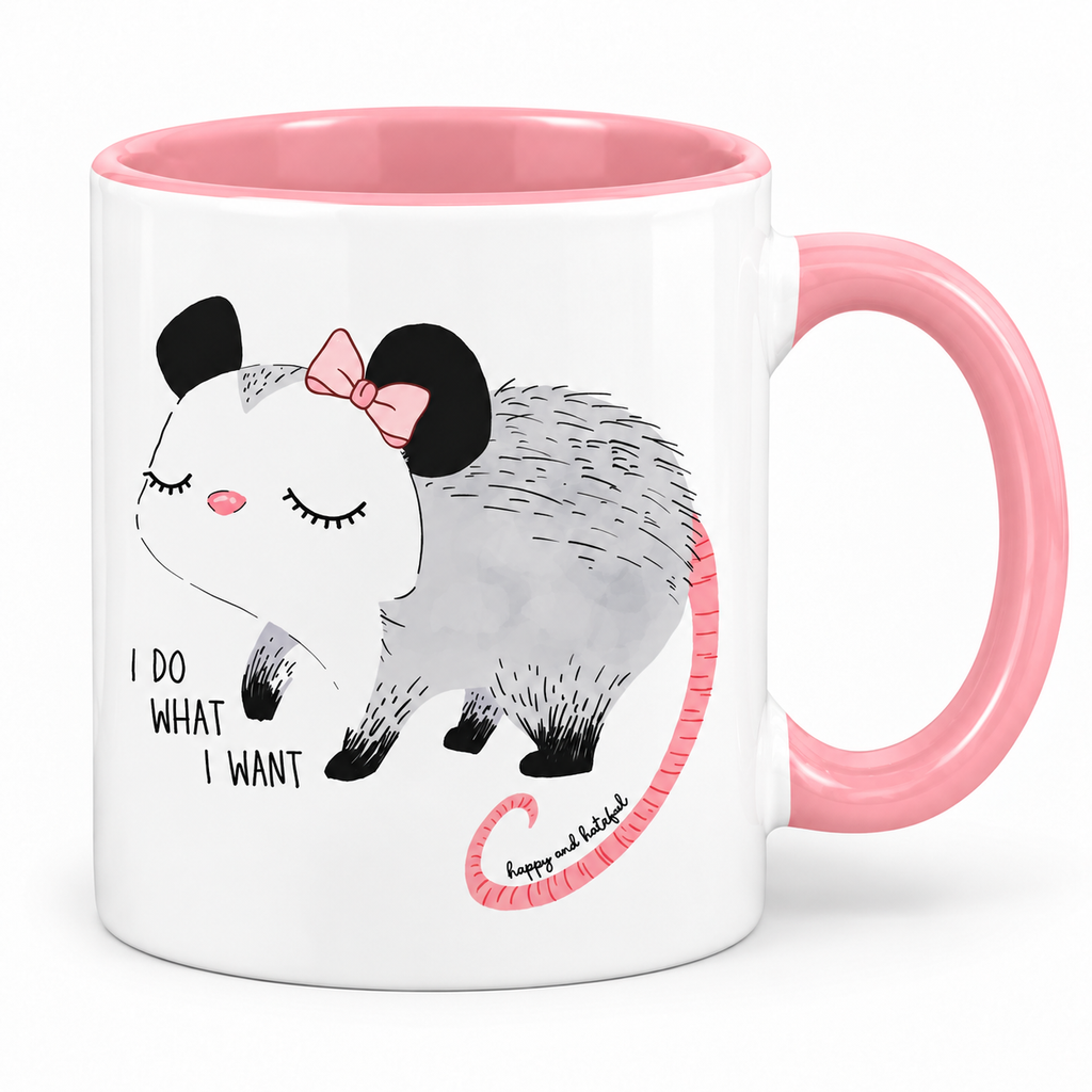 Possum O’Blossom “I Do What I Want” 11 oz Mug
