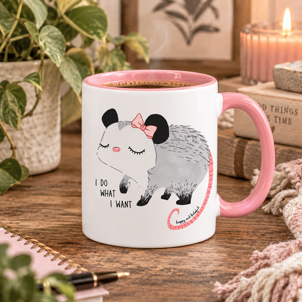 Possum O’Blossom “I Do What I Want” 11 oz Mug